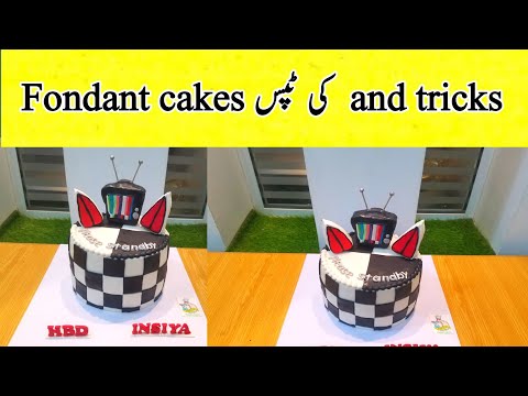 Five Nights at Freddy's theme fondant cake tutorial step by step @NadiyaTanvir