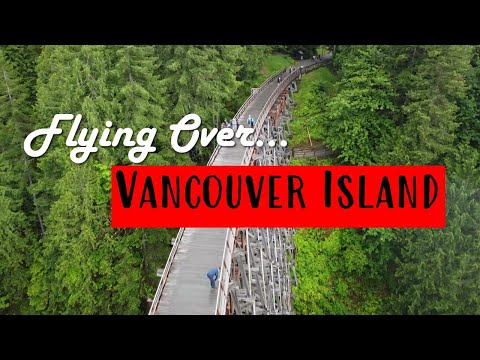 Drone footage over Vancouver Island