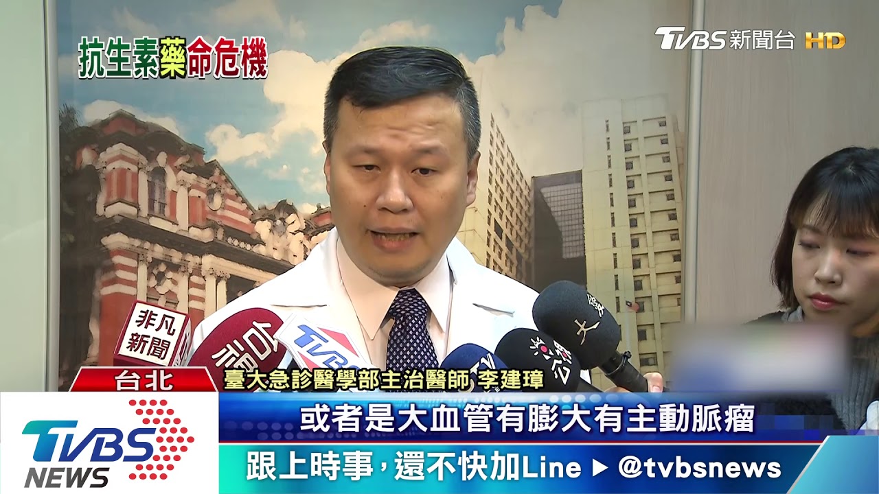 美FDA首用台研究! 氟喹諾酮恐致主動脈剝離