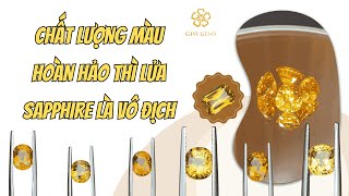 Chất lượng màu hoàn hảo thì lửa Sapphire là vô địch