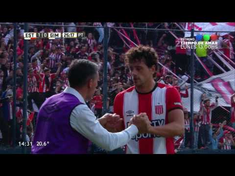 Gol de Damonte. Gimnasia y Esgrima (LP) 0 - Estudiantes (LP) 1 | Primera División 2017 - Fecha 24