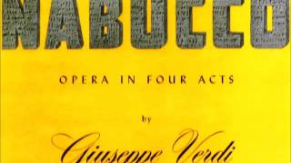 Verdi.  NABUCCO. Bröcheler, Bumbry, Díaz, Simon, Calleo.  NYCO.  Sept 20, 1981.
