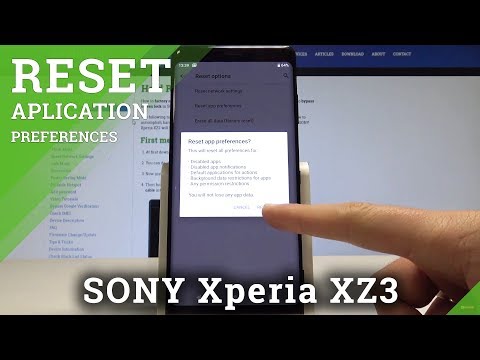 How to Reset App Preferences in SONY Xperia XZ3 - Restore App Settings