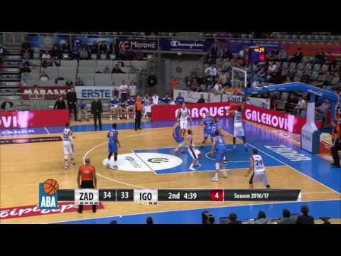 Vladović scores incredible shot (Zadar - Igokea, 3.11.2016)
