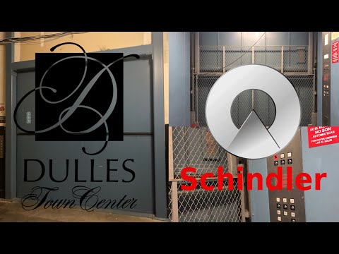 2 Speed Gate! Schindler Hydraulic Freight Elevator #5 - Dulles Town Center - Sterling, VA