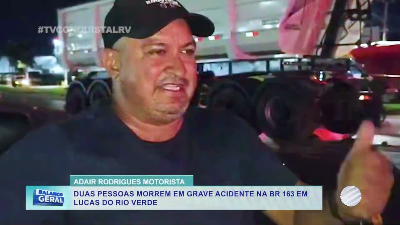 Duas pessoas morrem em grave acidente na BR-163 após carro bater de frente com carreta
