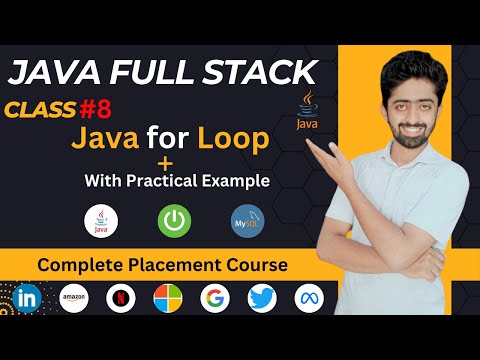 Java For Loop Tutorial Java Full Stack Development Course In Hindi Lecture 8