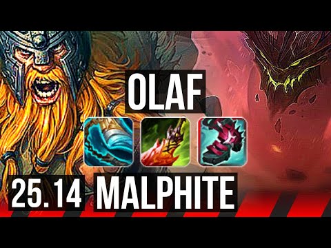 OLAF vs MALPHITE (TOP) | 7/1/5 | NA Master | 25.14