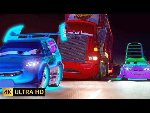 Cars Tuner Street Racer Scene, Mack Falls Asleep McQueen Gets Lost (Cars 2006) (Remastered 4K 60FPS)