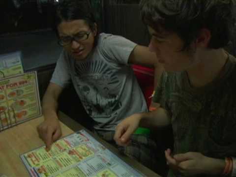 Thank God (usa) takes Deep Slauter (japan) to waffle house for the 1st time.