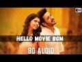 HELLO MOVIE BGM 8D VERSION Anup Rubens Akhil Akkineni Kalyani Priyadarshan Romantic BGM
