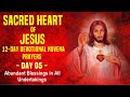 DAY 05 SACRED HEART OF JESUS 12 DAY DEVOTIONAL NOVENA PRAYERS -ABUNDANT BLESSINGS IN ALL UNDERTAKING