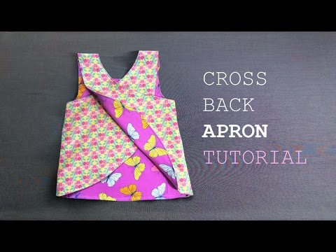 DIY - Cross Back Apron For Kid - Áo chéo vai cho bé