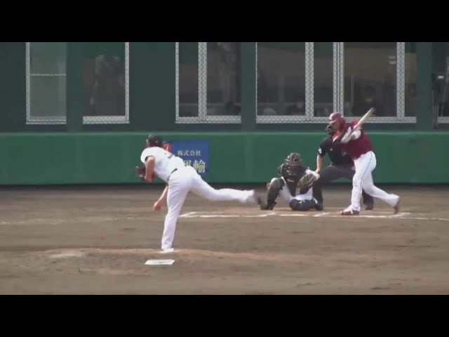 【ファーム】マリーンズ・石崎 このイニング全てのアウトを三振で奪う完璧な継投を見せる!! 2021/3/26 M-E(ファーム)