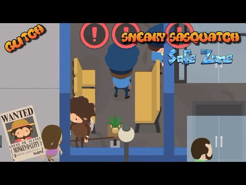Sneaky Sasquatch Glitch - Safe Zone, Where Police would you catch you [Dinsun Video]