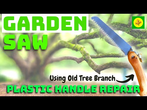 How To Fix Broken GARDEN SAW HANDLE - Using Old Tree Branch