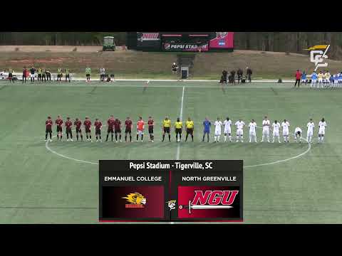 North Greenville vs. Emmanuel - NGU Men's Soccer 2021