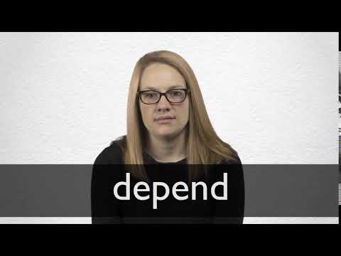 How to pronounce DEPEND in British English Video