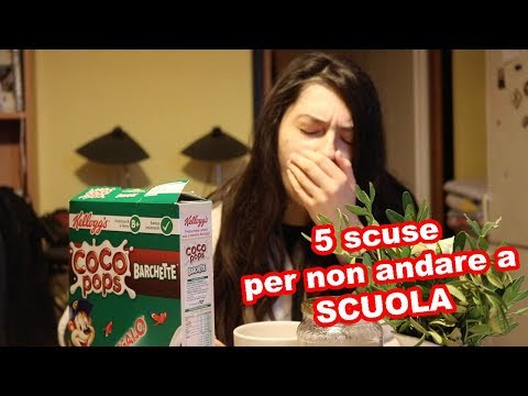 5 scuse per non andare a scuola