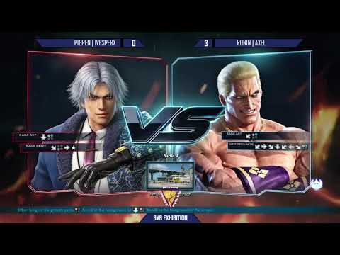 [Vortex #6] 5V5 Exhibition - PIPGEN | iVesperX Vs RONIN | Axel - Tekken 7