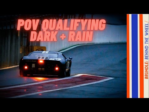 POV GT40 ONBOARD in the DARK and RAIN at Spa | Brundle Behind the wheel.