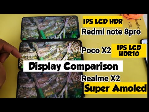Poco x2 vs realme x2 vs redmi note 8pro display comparison