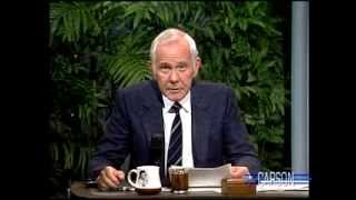 Johnny Carson: Hilarious Phrases You&#39;ll Never Hear, Tonight Show 1989