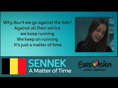 A Matter of Time by Sennek - Karaoke - Lyrics - Eurovision 2018 Belgium