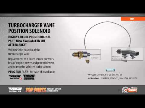Highlighted part: turbocharger vane position solenoid for select Chevy & GM models
