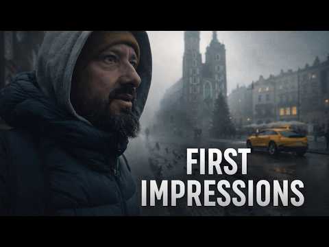 Pierwszy dzień w Polsce: spacer po starówce i mroźny dzień następnego dnia. Vlog z Polski, część 1.