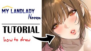 How to Draw Like My Landlady Noona (,,¬﹏¬,,)