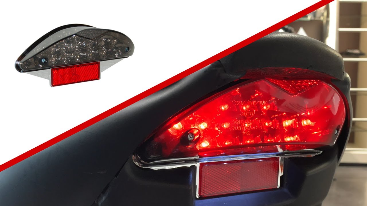 Led achterlicht incl. knipperlichten Monteren | Yamaha Aerox