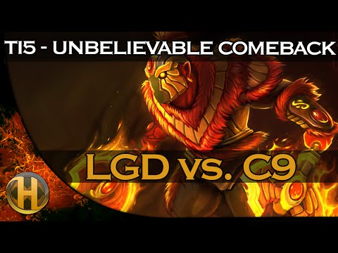 Dota 2 TI5 UNBELIEVABLE COMEBACK - LGD vs. C9