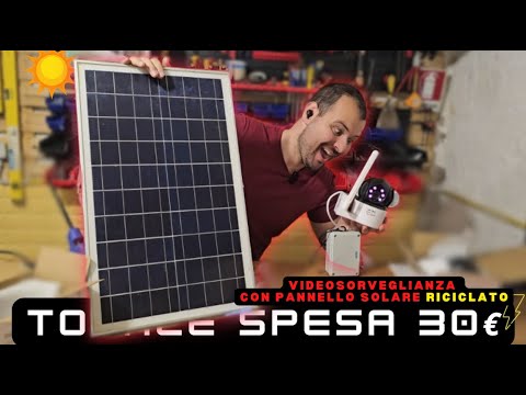 Prima funzionava a 220v ORA FUNZIONA CON UN PANNELLO FOTOVOLTAICO USATO E celle 18650