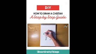 🐆 How to Draw a Cheetah - Step by Step Tutorial! 🎨 #howtodraw #drawingtutorial #artforkids
