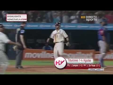 Highlights Jornada 06/01 LVBP. Tiburones de la Guaira vs Águilas del Zulia