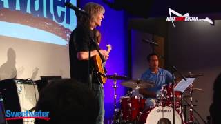 Mike Stern clinic at Sweetwater Gearfest 2015 on finding your own voice & jamming with Nathan East
