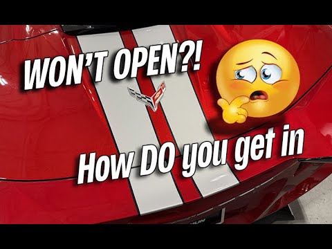 CORVETTE TECH TUESDAY ~ HOW TO GET INTO REAR TRUNK WON'T OPEN