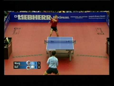 DTTL Deutsche Bundesliga 2009 Timo Boll vs Wang Xi