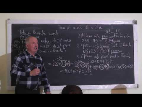 Lectia 1138 Adunari scaderi peste ordin Descompunerea uni numar Probleme - Clasa 1