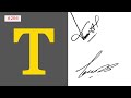 T signatures style | How to make a signature | signature style of my name