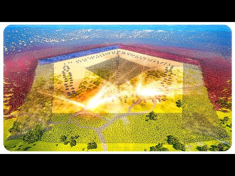 230,000 T-REX LANDING vs PENTAGONAL DEFENSIVE FORMATION - Ultimate Epic Battle Simulator 2 UEBS 2