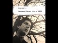 teachers - Leonard Cohen Live from Paris theater London 20.03.1968