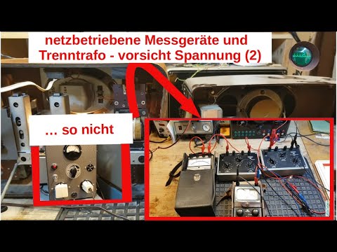 mains-operated measuring devices isolating transformer caution voltage 2