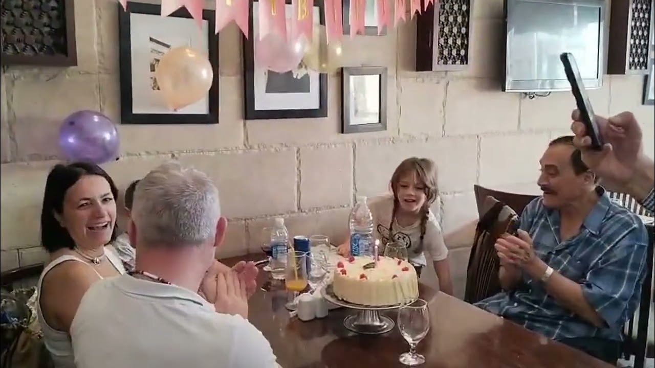 Birthday surprise during Egypt vacation