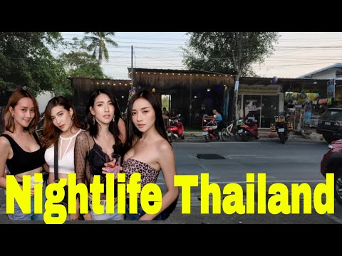 Bang Saray Beach Nightlife & Street Views Minutes From Pattaya Thailand
