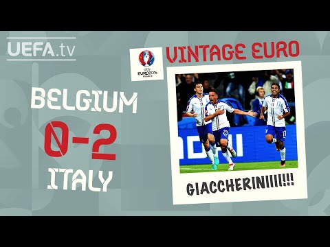 BELGIUM 0-2 ITALY, EURO 2016 | VINTAGE EURO