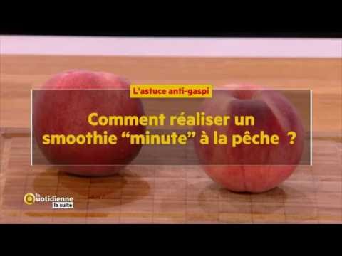 Recette Smoothie pêche et yaourt à la vanille