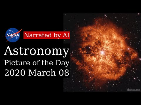 APOD: 2020-03-08 - Wolf-Rayet Star 124: Stellar Wind Machine (Narrated by Brian)