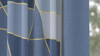 Комплект штор «Ломинквес (синий)» — видео о товаре